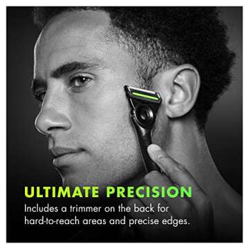 Gillette Labs Mens Razor Blade Refills Compatible with Gillette Labs Razors - 4 Cartridges With Exfoliating Bar