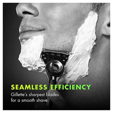 Gillette Labs Mens Razor Blade Refills Compatible with Gillette Labs Razors - 4 Cartridges With Exfoliating Bar