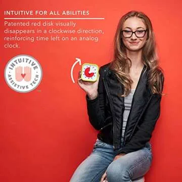 TIME TIMER 60 Minute MOD Education Edition ⁠— Visual Timer for Kids Classroom Learning, Elementary Teachers Desk Clock, Homeschool Study Tool and Office Meetings with Silent Operation (Lime Green)