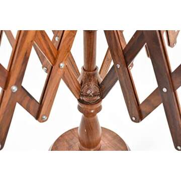 WCI Rosewood Yarn Swift - Elegant, Hand-Operated Knitting Tool