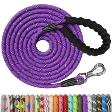 NTR 15FT Strong Reflective Dog Leash for Training and Play
