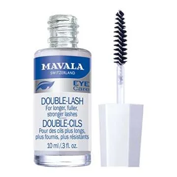 Mavala Double Lash Nutritive Eyelash Serum for Longer, Denser Lashes & Brows - 0.3 Ounce Bottle (1 P...