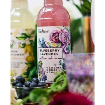 Jordans Skinny Syrups | Sugar Free Blueberry Lavender | Gluten Free | Keto | Kosher | Made in the USA