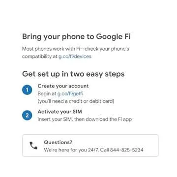 Google Fi Wireless SIM Kit Talk/Text/Data
