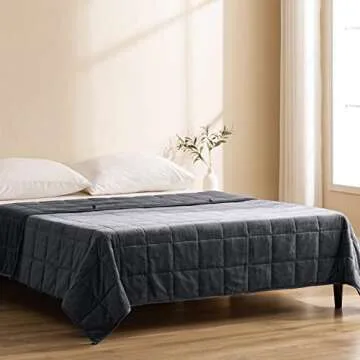 joybest Microfiber Flannel Fuzzy Weighted Blanket Oeko-Tex Certified Soft Fleece 10 Pounds 50x60 Inches Bed Throw Blanket