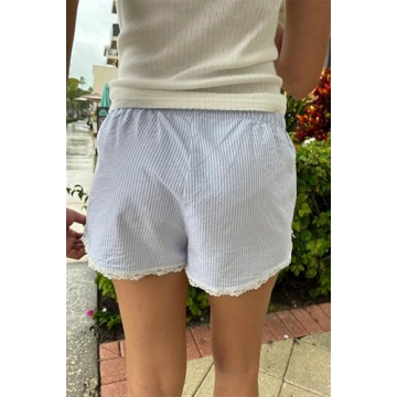 Y2k Girls Cute Lounge Shorts Floral Printing Sleepwear