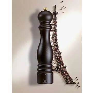 Peugeot - Paris u'Select Manual Pepper Mill - Adjustable Grinder - Beechwood, Chocolate