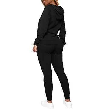 Elegant WIHOLL Plus Size Sweatsuit Set - Chic Comfort in Every Stitch