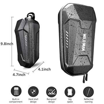 COTEetCI Scooter Storage Bag Multi-Purpose Front Hanging Bag Electric Scooter Accessories for Segway Scooters,Self Balancing Scooters, Pro Scooter