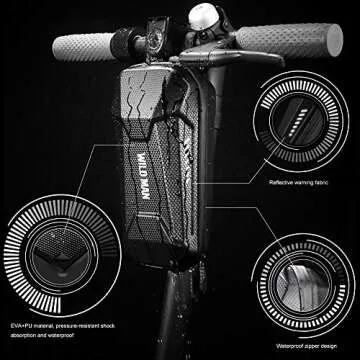 COTEetCI Scooter Storage Bag Multi-Purpose Front Hanging Bag Electric Scooter Accessories for Segway Scooters,Self Balancing Scooters, Pro Scooter