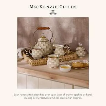 Stylish MACKENZIE-CHILDS Enamel Tea Kettle for Stovetop