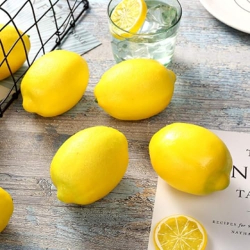 BigOtters Artificial Lemons for Home and Party Decor