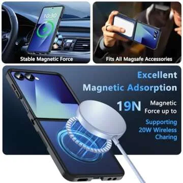 OWKEY Case for Samsung Galaxy Z Flip 7 with MagSafe Protection