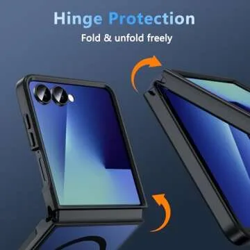 OWKEY Case for Samsung Galaxy Z Flip 7 with MagSafe Protection