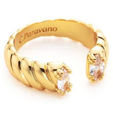 Adjustable Open Ring | C.Paravano Elegant Jewelry