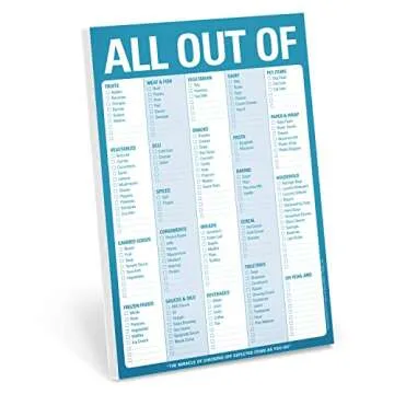 Knock Knock All Out Of Pad Grocery List & Meal Planning Pad Set