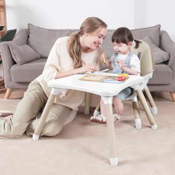 Gofirst 6 in 1 Baby High Chair,Convertible High Chairs for Babies and Toddlers/Booster Seat/Table an...