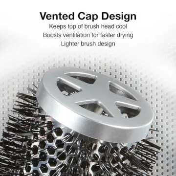 Olivia Garden ProThermal Round Hair Brush for Perfect Styling