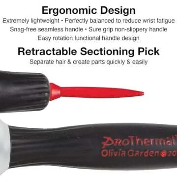 Olivia Garden ProThermal Round Hair Brush for Perfect Styling