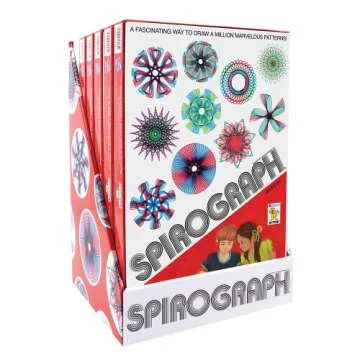 Spirograph Retro Deluxe Set – Arts and Crafts, Kids Toys, Art Supplies, Craft Supplies, Drawing Kit, Spiral Art, Reproduction of Classic Gear Design Kit, Pens, Design Sheet Included, Ages 8+