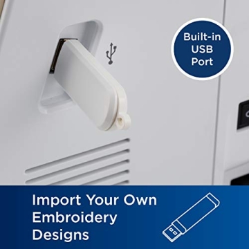 Brother PE535 Embroidery Machine with 80 Designs and USB Port