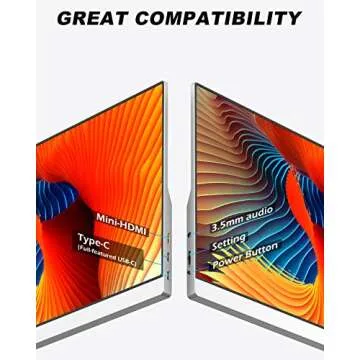 EVARY 15.6 Inch Portable Monitor - Full HD USB C Monitor