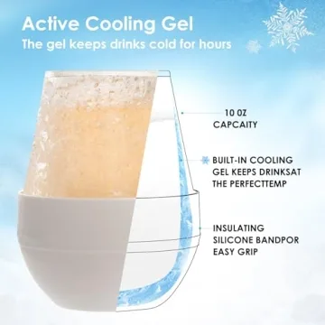 Chill Wine with WEESIGEI Freeze Cooling Cup Set