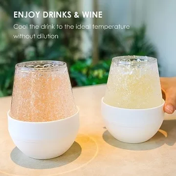 Chill Wine with WEESIGEI Freeze Cooling Cup Set