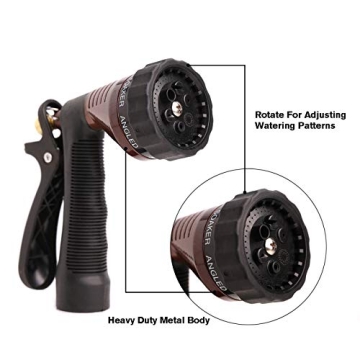 Durable Water Hose Nozzle with Adjustable Spray Patterns