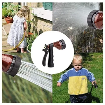 Durable Water Hose Nozzle with Adjustable Spray Patterns