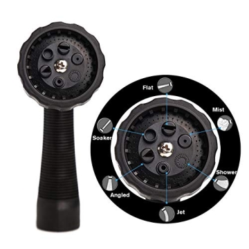 Durable Water Hose Nozzle with Adjustable Spray Patterns