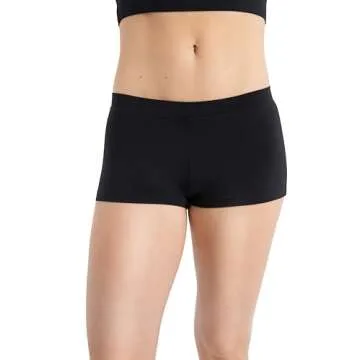 Capezio Women's Low Rise Boy Cut Shorts for Active Wear