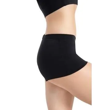 Capezio Women's Low Rise Boy Cut Shorts for Active Wear