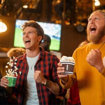 Gatherfun Football Party Supplies Kit for 50 Guests - Football Snack Cups - for Football Birthday and Tailgate Party Decorations