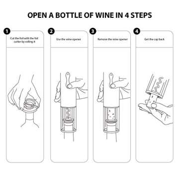 CHEER Electric Wine Opener Gift Set - Premium 6-in-1 Accessories