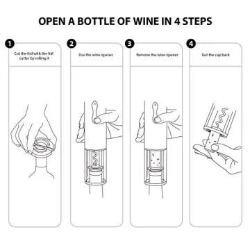 CHEER Electric Wine Opener Gift Set - Premium 6-in-1 Accessories