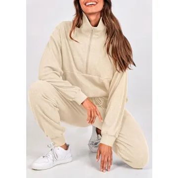 Shop PRETTYGARDEN Women's Stylish 2 Piece Sweatsuit Set