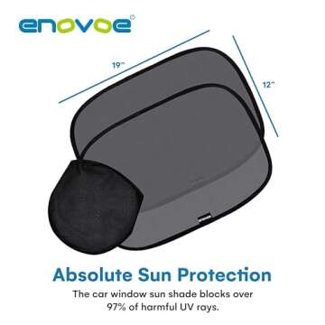 Enovoe Car Window Shade for Baby - Perfect UV Protection for Kids