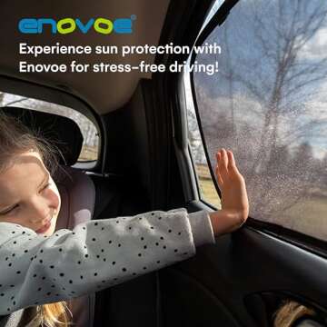 Enovoe Baby Car Window Shades - UV Protection 4 Pack