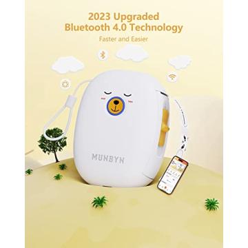 MUNBYN Bluetooth Label Maker for Home Office Organization