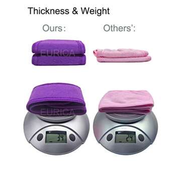 EUICAE Spa Hairband Pack of 6 All Purple Non-slip Stretchable Washable Makeup Headband for Face Wash Facial Treatment Sport, 6 Count