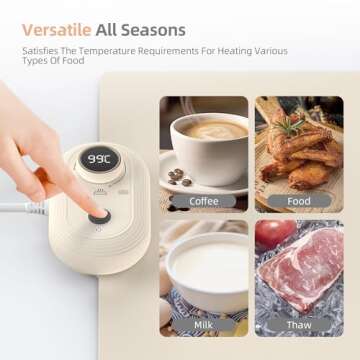 SHASUKI Portable Silicone Food Warmer Heater Mat with 6Hour Timer, 13 Temperature Levels, Roll Up Electric Warming Tray for Buffets Party26x15"