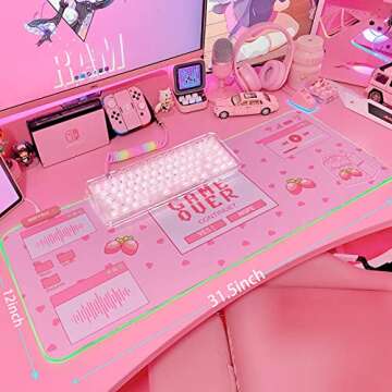 JMIYAV RGB Gaming Mouse Pad - XL Extended Desk Pad