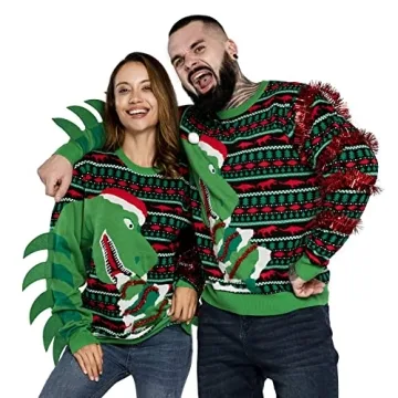 Funny Unisex Ugly Christmas Sweater for Holiday Fun