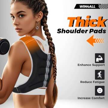 WIN4ALL Adjustable Weighted Vest for Fitness Training