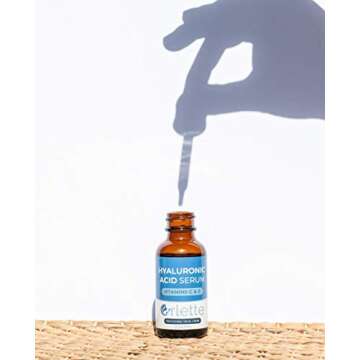 Orlette Hyaluronic Acid Serum for Face with Vitamin C-E, Anti-Aging Hylarounic Acid Serum Improve Hydration and Face Plump, Moisturizing Hyloranic Acid Serum Reduces Fine Line, Wrinkle and Acne Scars