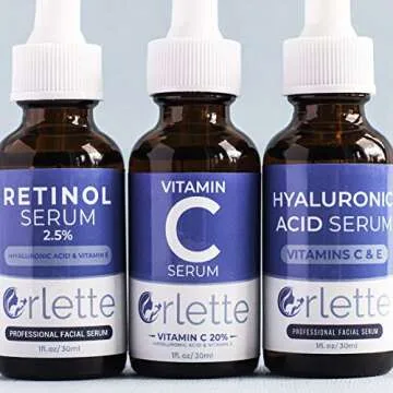 Orlette Hyaluronic Acid Serum for Face with Vitamin C-E, Anti-Aging Hylarounic Acid Serum Improve Hydration and Face Plump, Moisturizing Hyloranic Acid Serum Reduces Fine Line, Wrinkle and Acne Scars