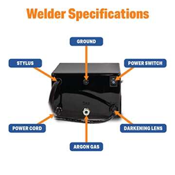 Permanent Jewelry Welder by Sunstone Welders, Orion mPulse 30, Pulse Arc Permanent Jewelry Welder with Touch Screen Interface (Orion mPulse 30 with basic ADL)