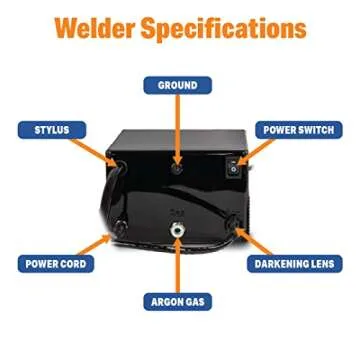 Permanent Jewelry Welder by Sunstone Welders, Orion mPulse 30, Pulse Arc Permanent Jewelry Welder with Touch Screen Interface (Orion mPulse 30 with basic ADL)