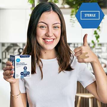 MED PRIDE Knuckle Adhesive Bandages - 100 Count